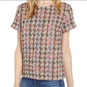 Halogen Multi-Color Tweed Top